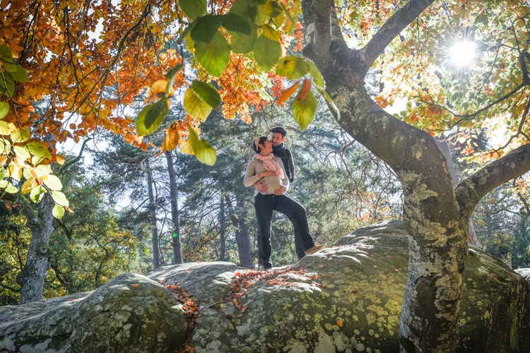 Séance photo grossesse automne - Fontainebleau