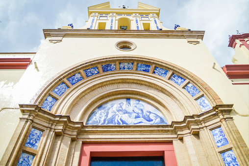 Photos Espagne, entrée d'une église