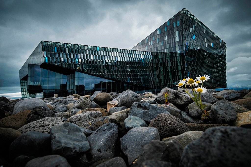 Photos Islande, Harpa salle de concert à Reykjavik, vue extérieure