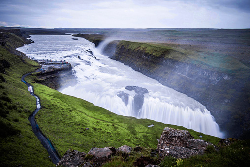 Photos Islande, chute d'eau, Gulfoss