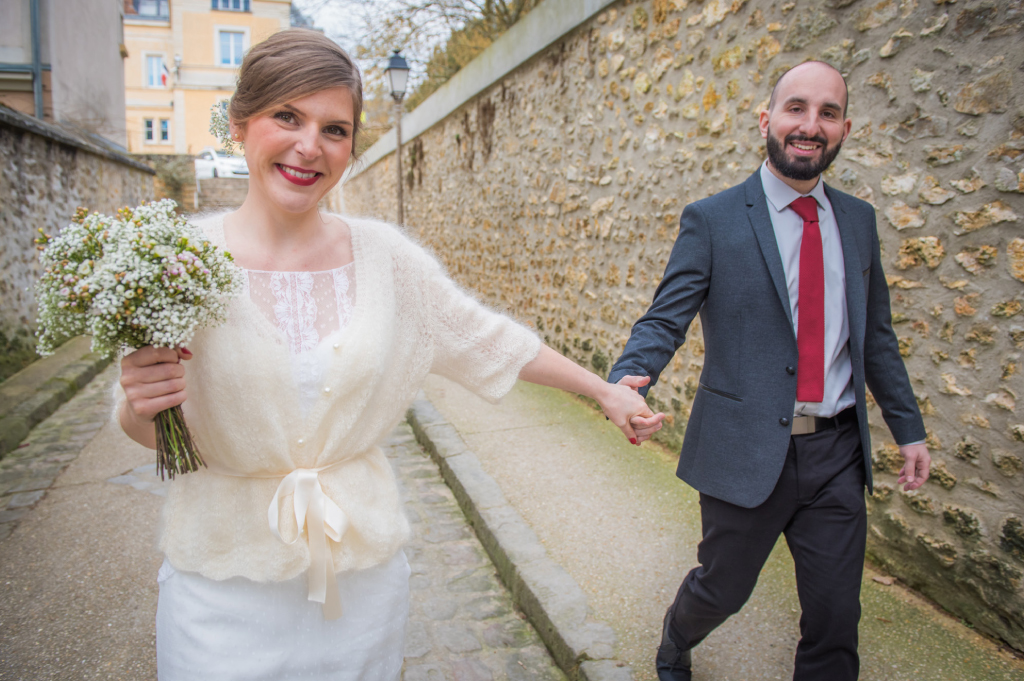 Mariage Catherine & Adrien, mariage d'hiver, Mesnil saint Denis, puis le domaine la Catrache à Hermeray
