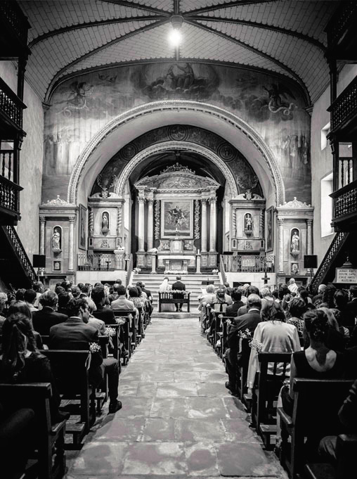 Mariage Ombeline et Albin, photo intérieure du coeur de l'église