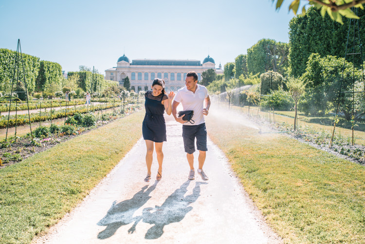 Photos couple à Paris Jardin des Plantes